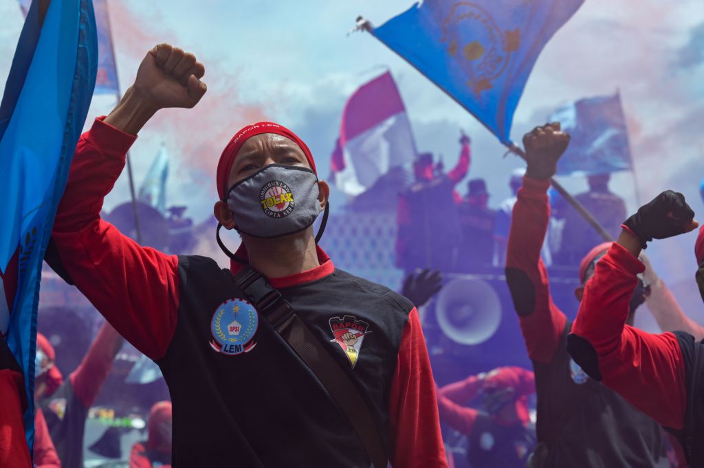Meet the Indonesian Protesters Opposing a Contentious New Jobs Bill