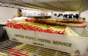 Ballots in USPS box