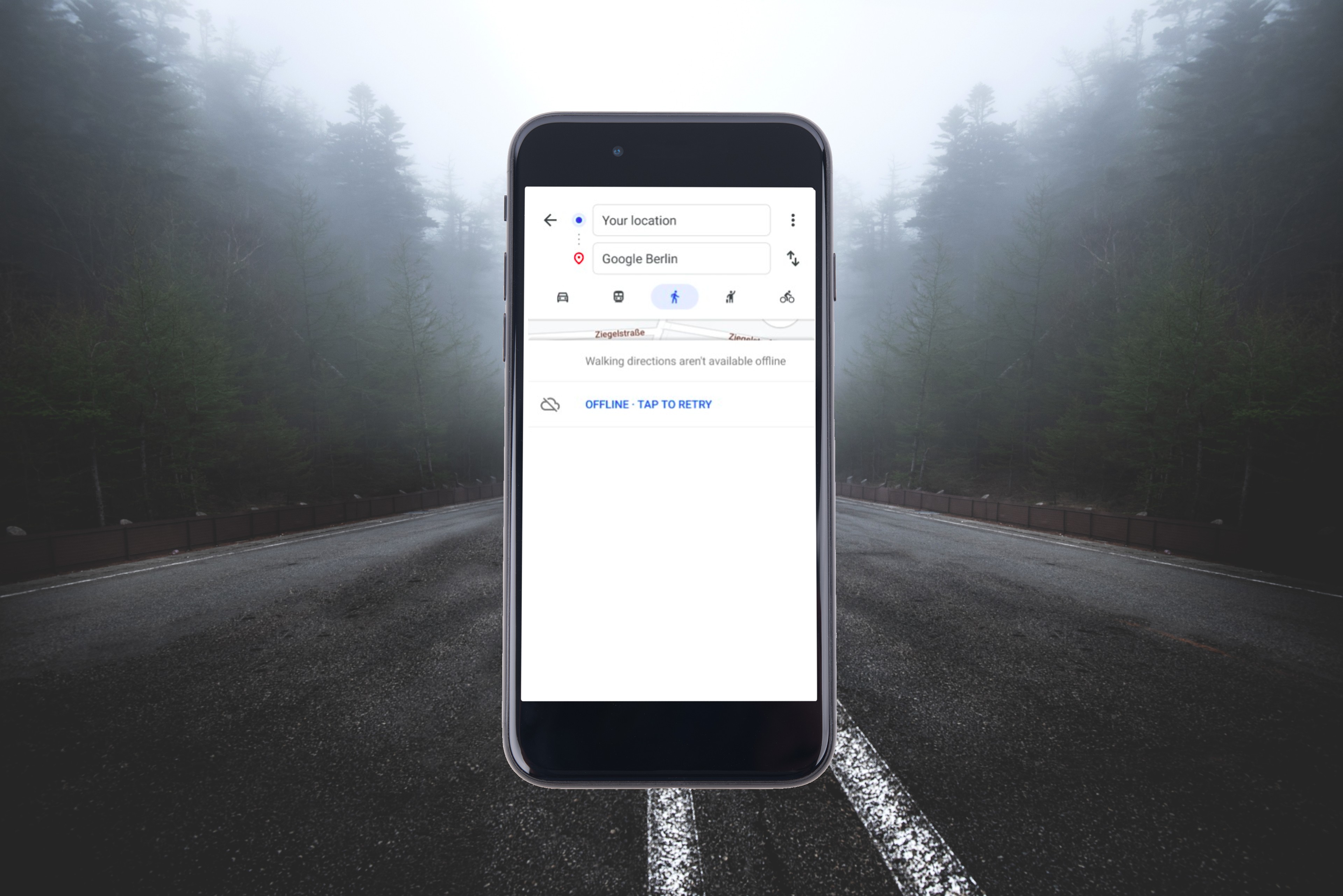 Google Maps offline.