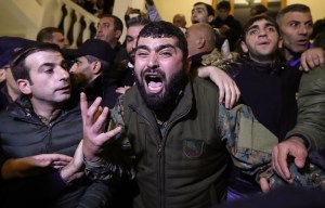 Demonstrators protesting against the end of war in Nagorno Karabakh break into the building housing the residence of the Armenian prime minister and government offices in capital Yerevan​.