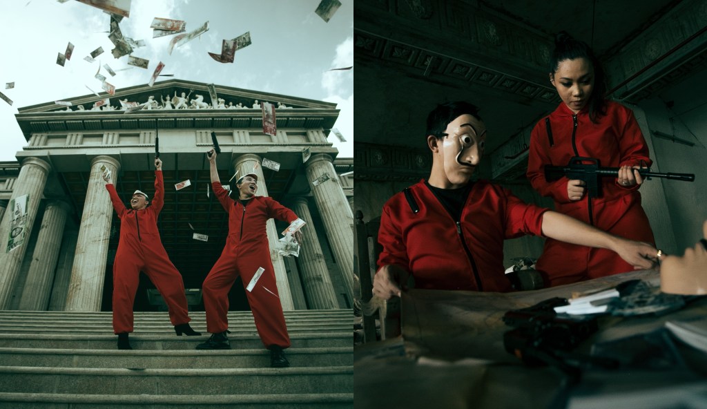 Cuplul ăsta a recreat pentru nuntă scene din La casa de papel