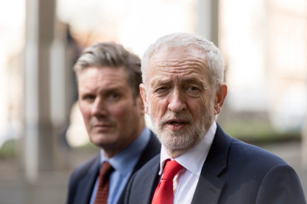 Sir Keir Starmer and Jeremy Corbyn pictured in March 2019.