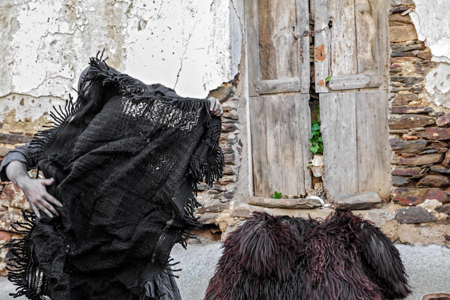 Traditional dress of the Thurpos, in Orotelli, Sardinia.