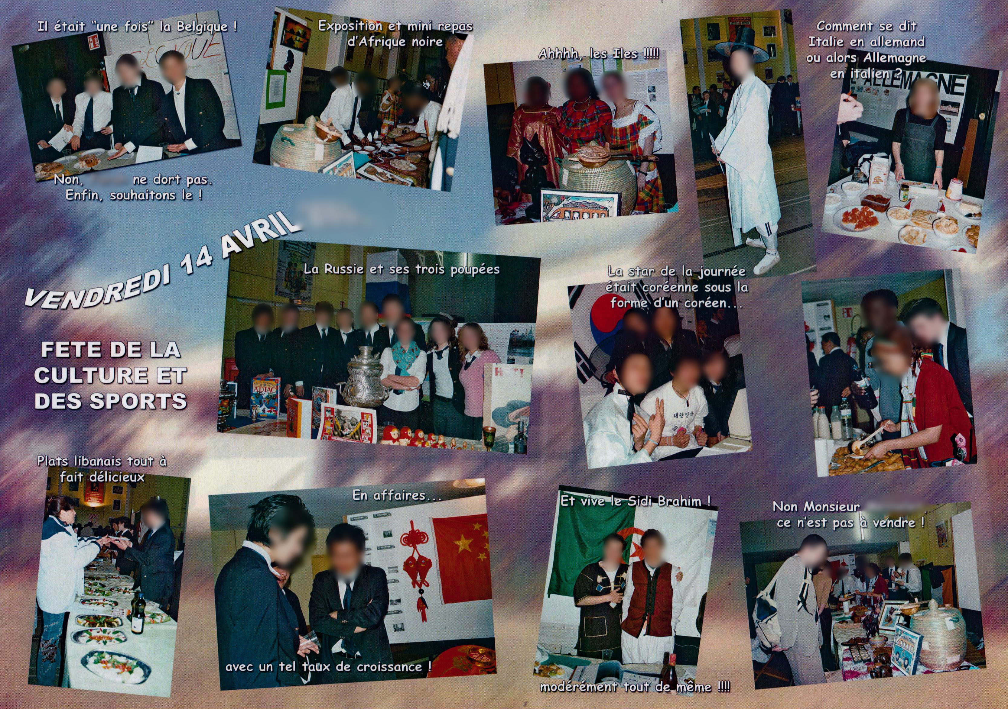 École des Roches. A photo collage from a culture and sports fair.