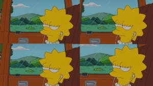 Lisa Simpson mendengar playlist di Spotify