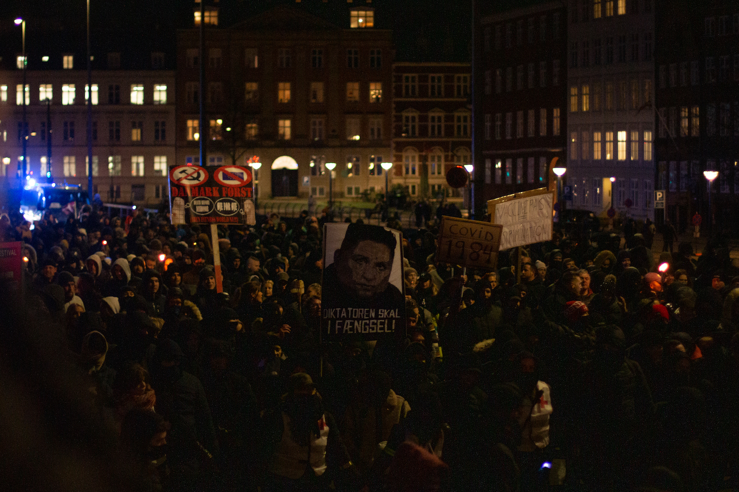 Protesters marched in Copenhagen for the fourth weekend in a row.
