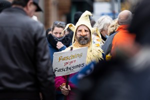 A demonstrator in Berlin on the 18th of November. Photo: Florian Gaertner/Photothek via Getty Images