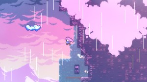 A screen shot from the video game Celeste.
