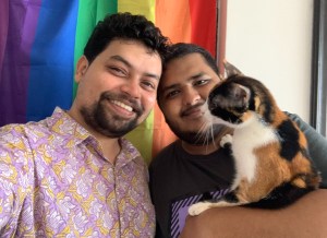 queer couple moving in