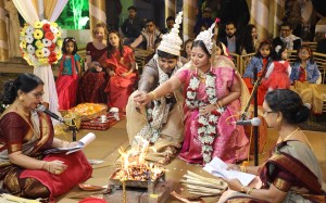 The author's wedding ceremony