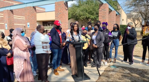 Summer Smith speaks at a press conference on Friday, March 5, 2021.