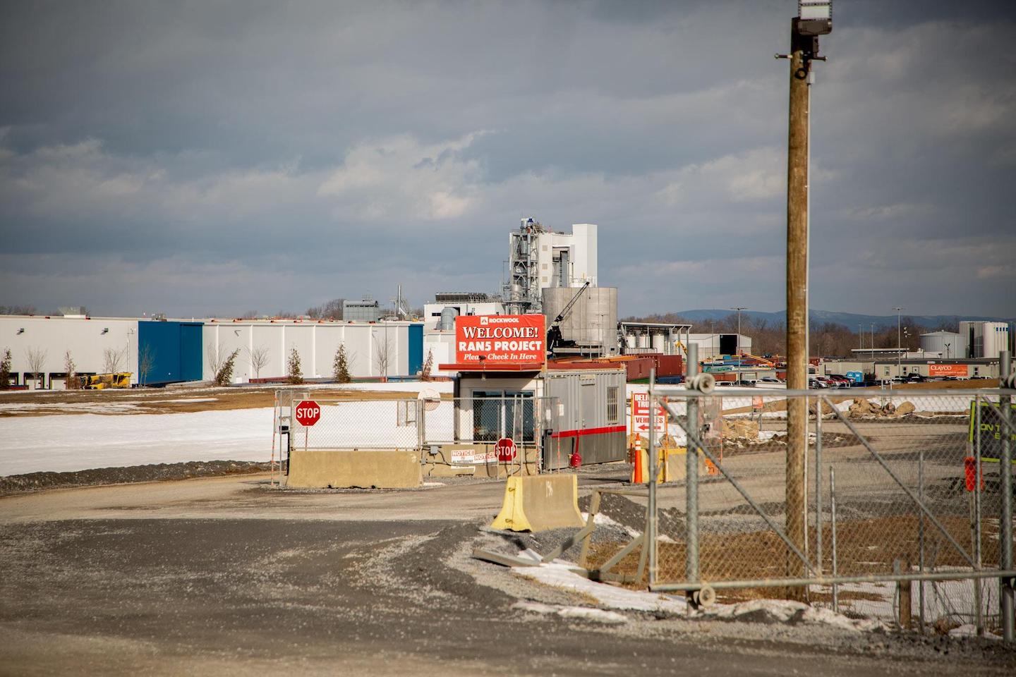 Currently under construction, ROCKWOOL’s factory in Ranson, W.Va., is slated to open this summer. Photo by Farrah Skeiky.