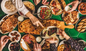 festival feast table food