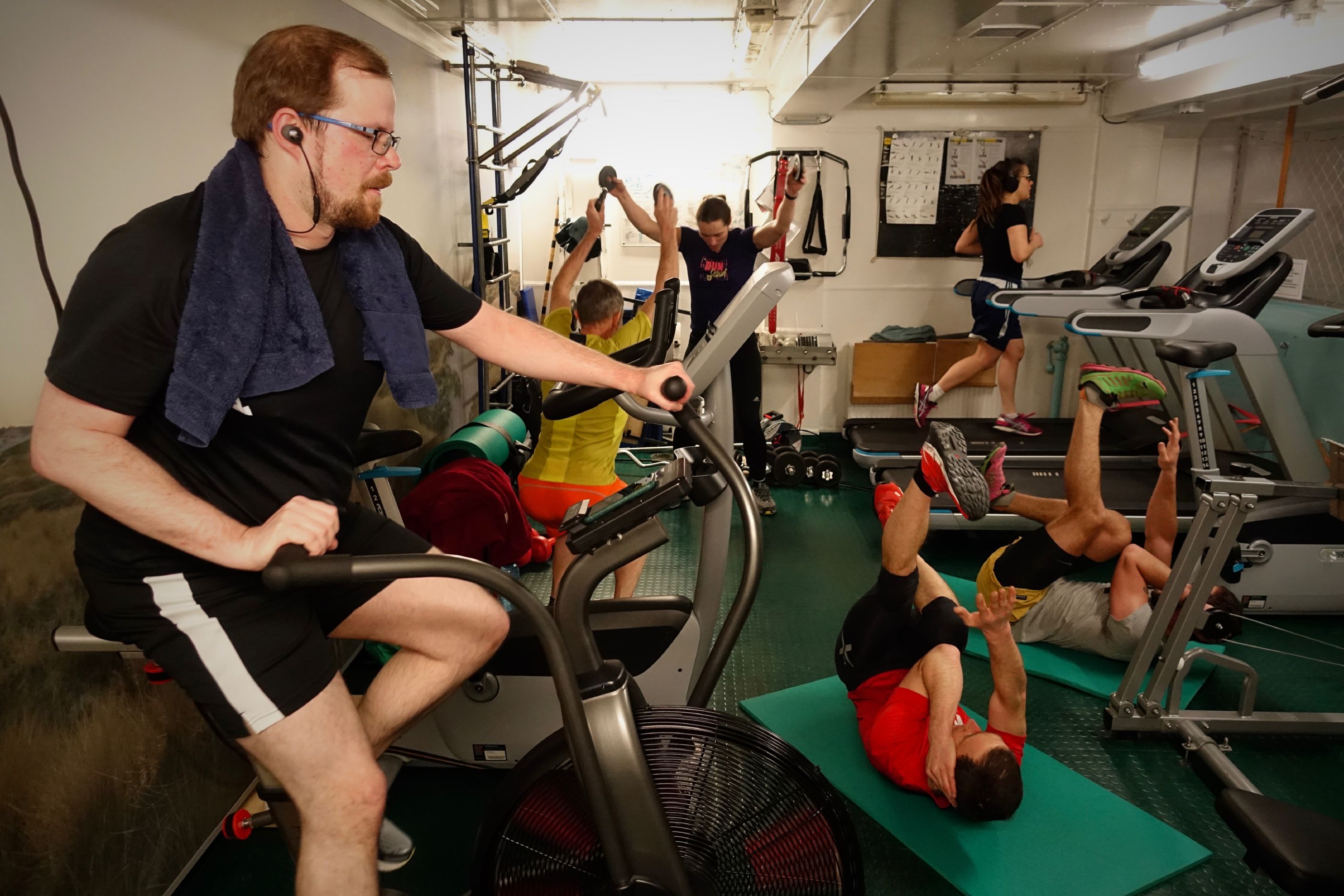 people at the gym