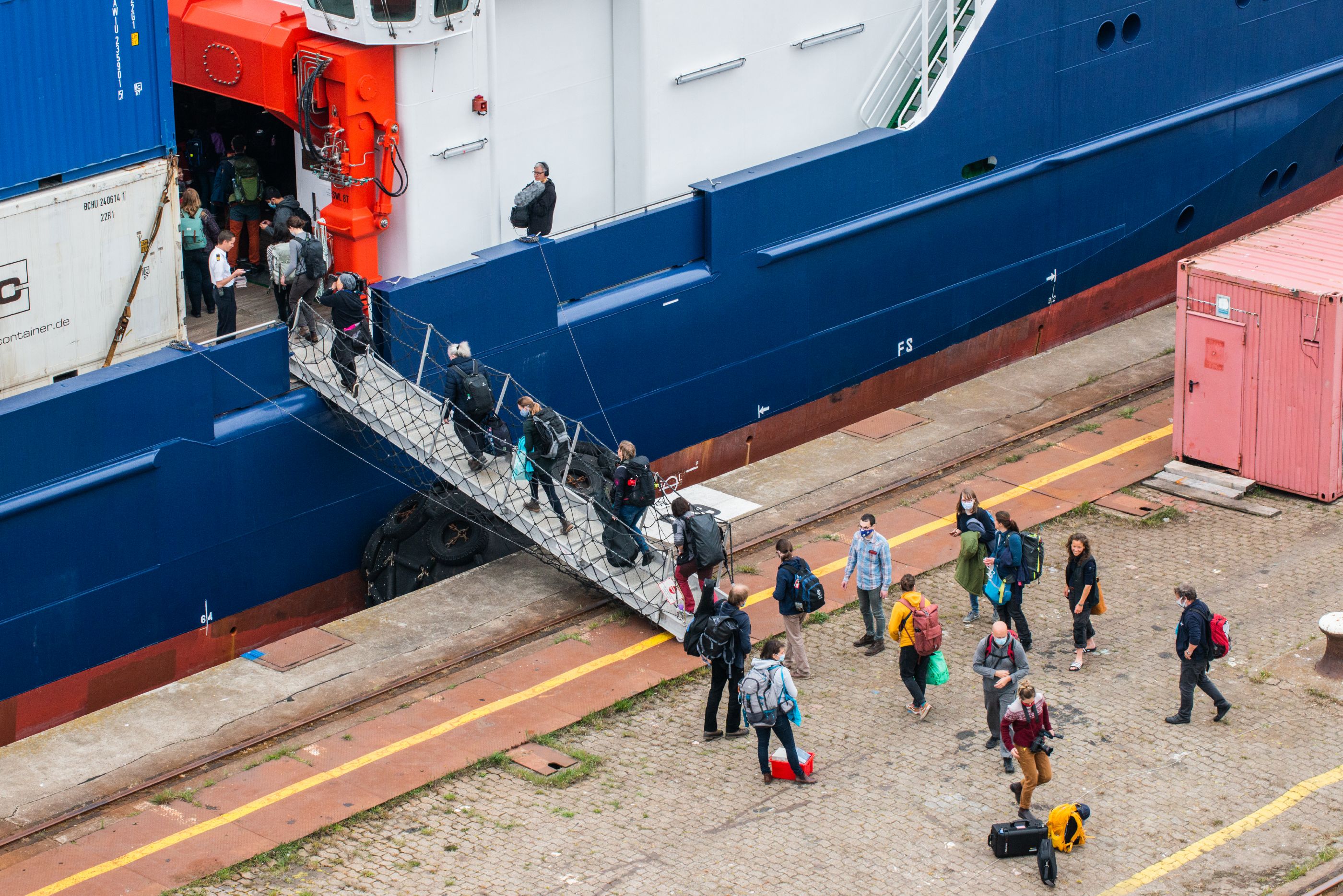 boarding the ship for leg 4