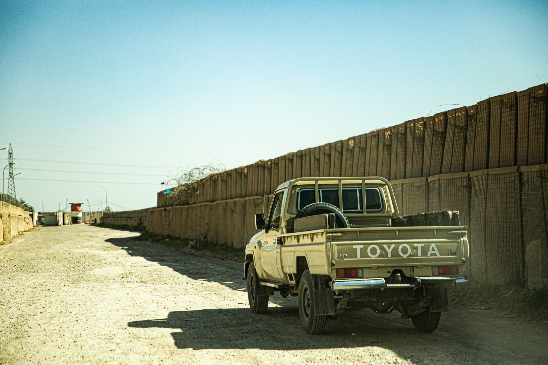 Lots of long blast wall corridors in Iraq.
