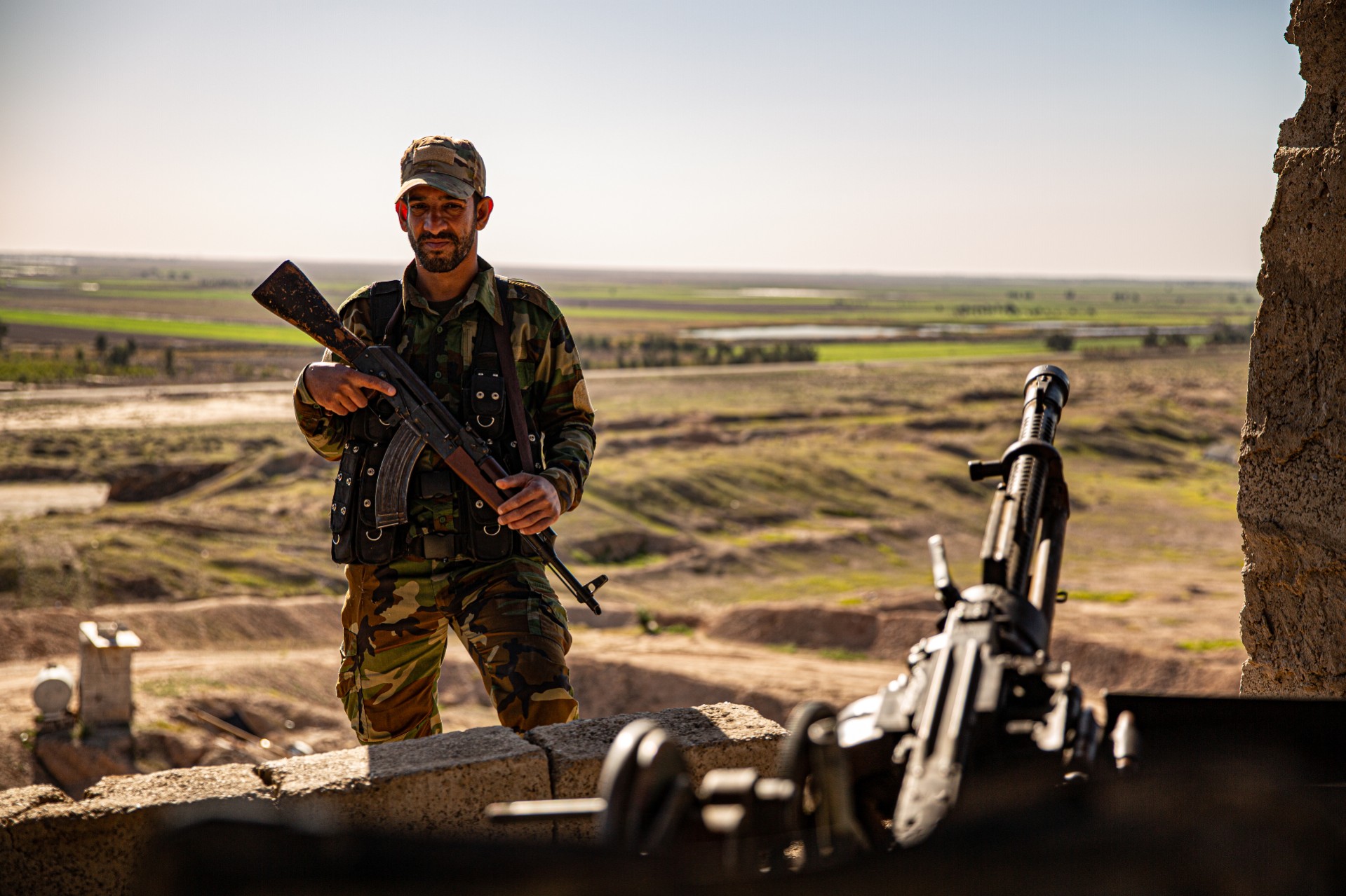 These guys were all pretty pumped on striking serious poses with their guns, then coming over to check them out. No one wanted my contact to get any photos, they were just happy to have them exist.