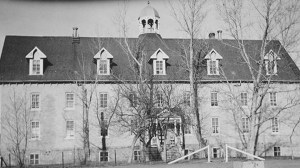 THE MARIEVAL (COWESSESS) INDIAN RESIDENTIAL SCHOOL IS SEEN IN THIS HISTORICAL IMAGE. (ST. BONIFACE HISTORICAL SOCIETY ARCHIVES)
