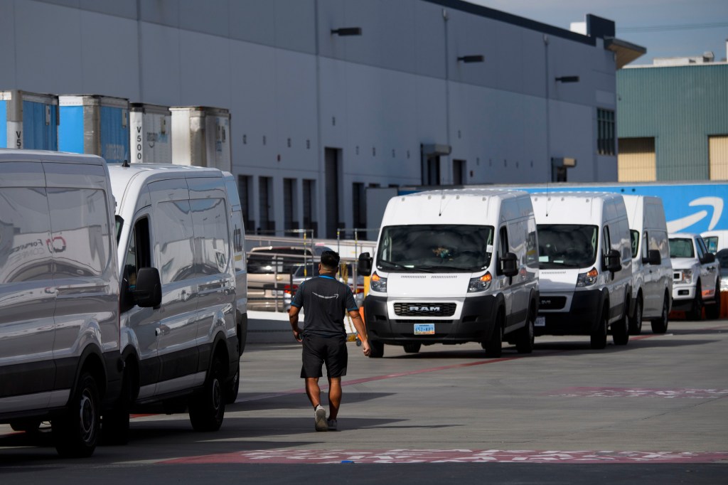 Amazon delivery vans