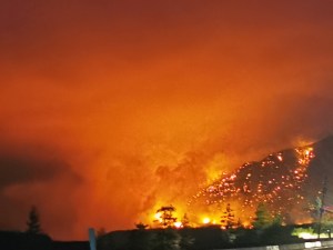 Flames engulfing Lytton, B.C.
