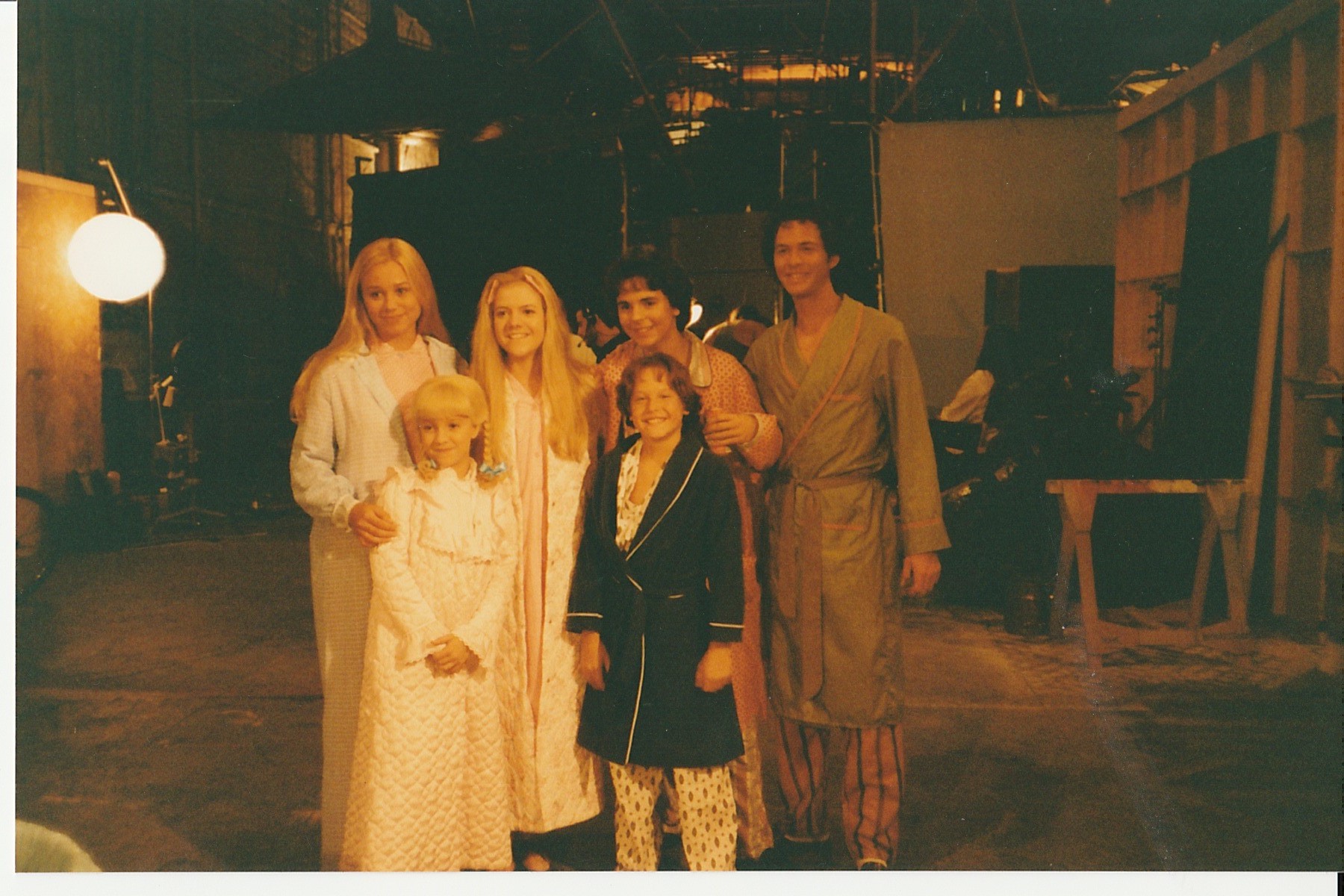 The Brady movie kids on set.jpg