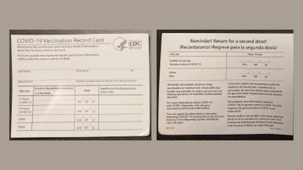Just Stop Buying Fake COVID Vaccine Cards