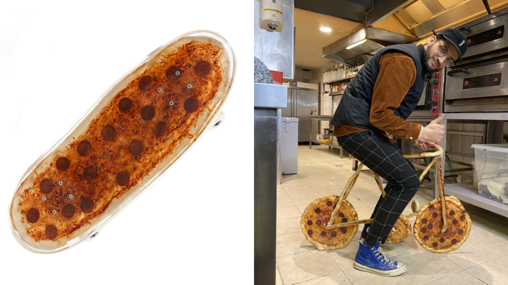 Meet the Guy Who Made a Skateboard Out of Pizza