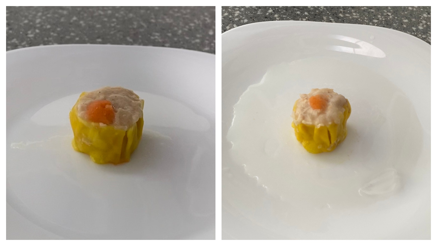 siu mai, siew mai, shumai in the microwave