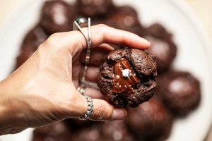 Cookies al cioccolato e olio d'oliva