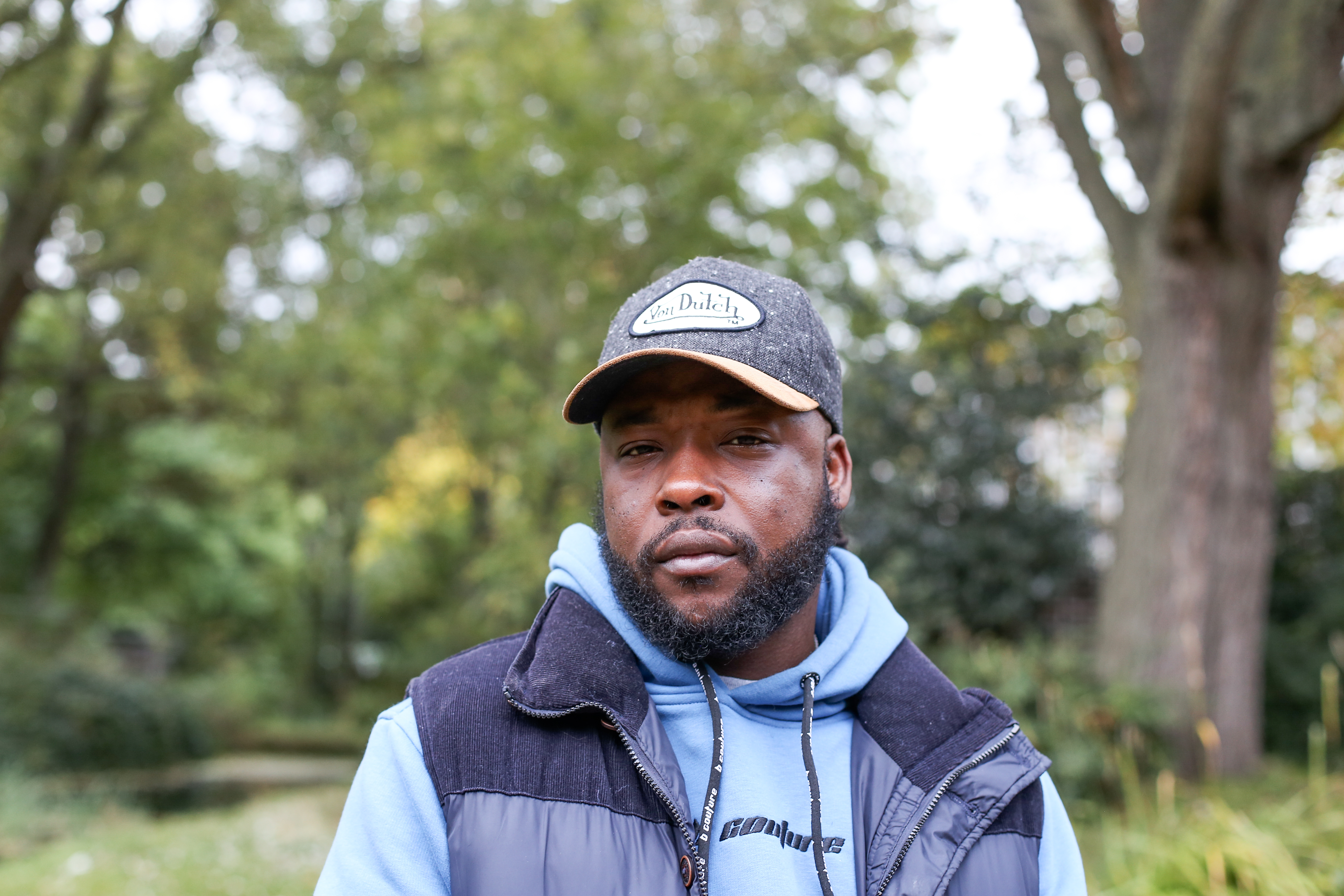 Trans man Ishmael Johnson looking at the camera