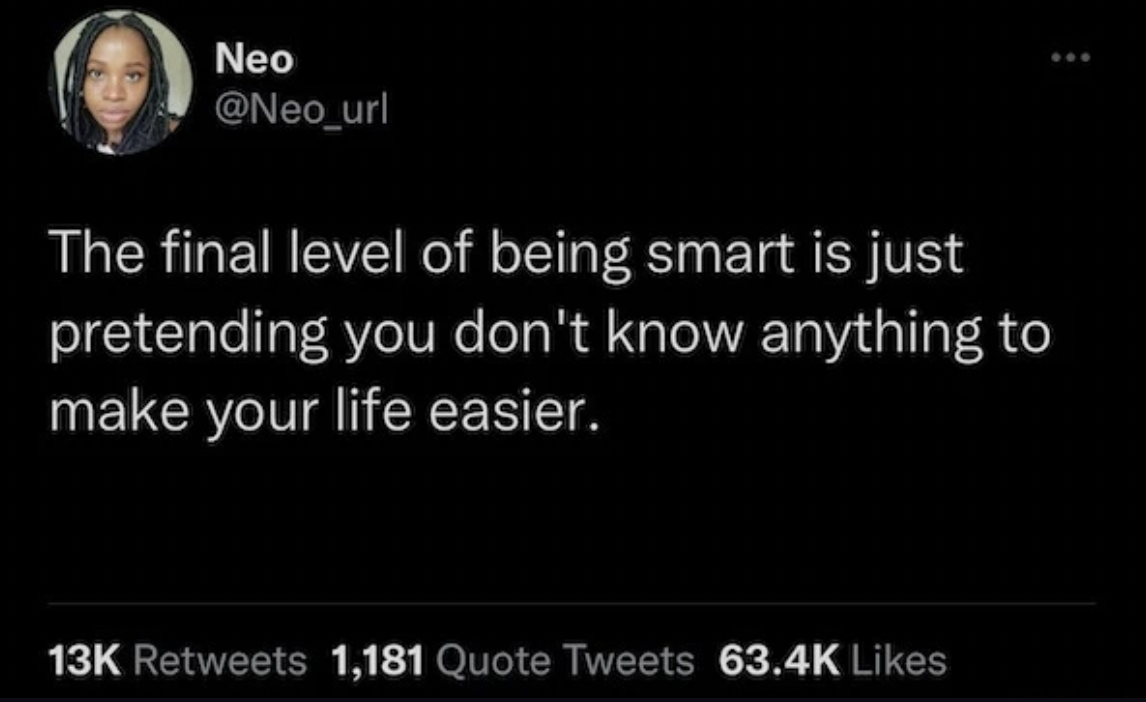 A tweet reading: