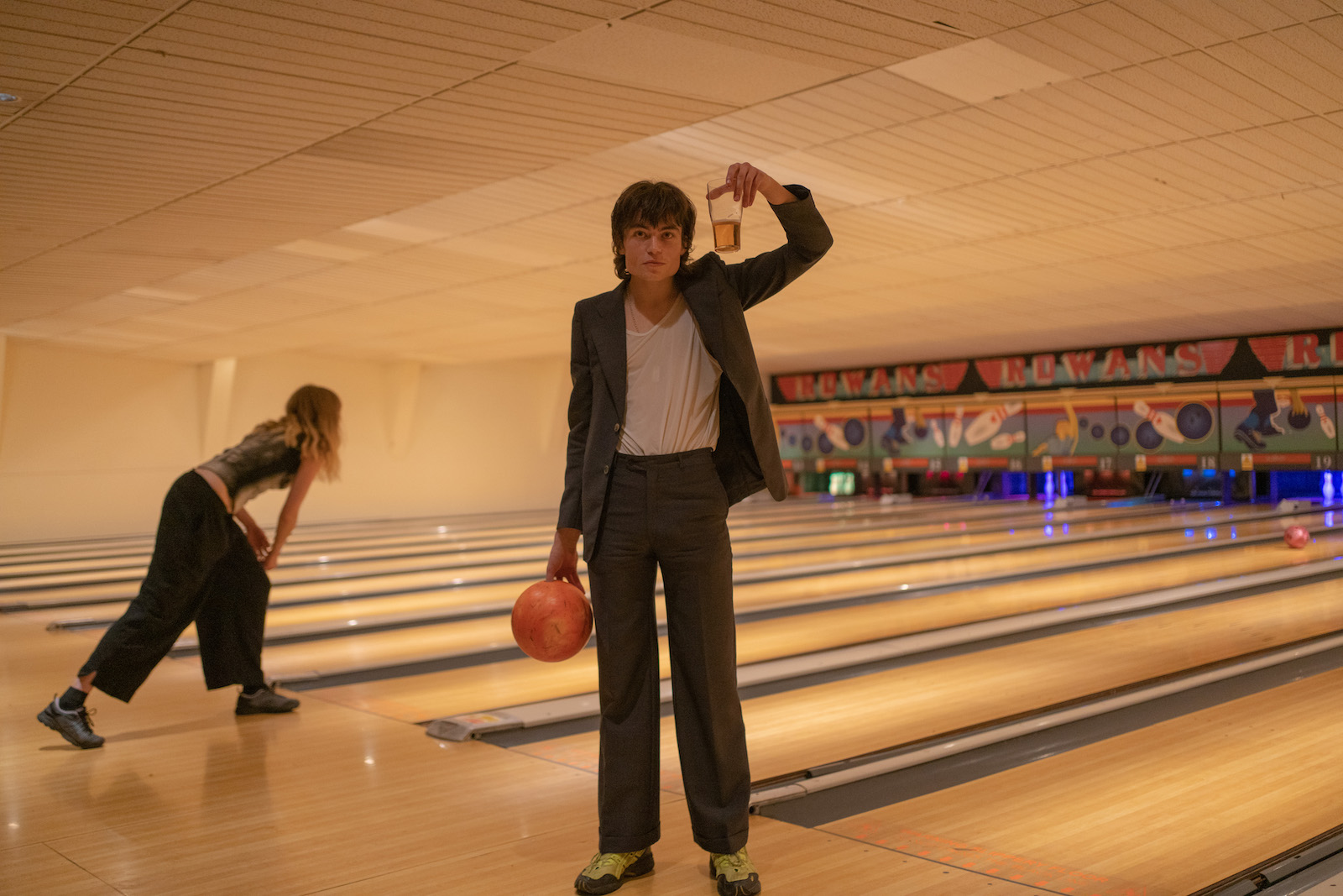 Rowans bowling in Finsbury Park