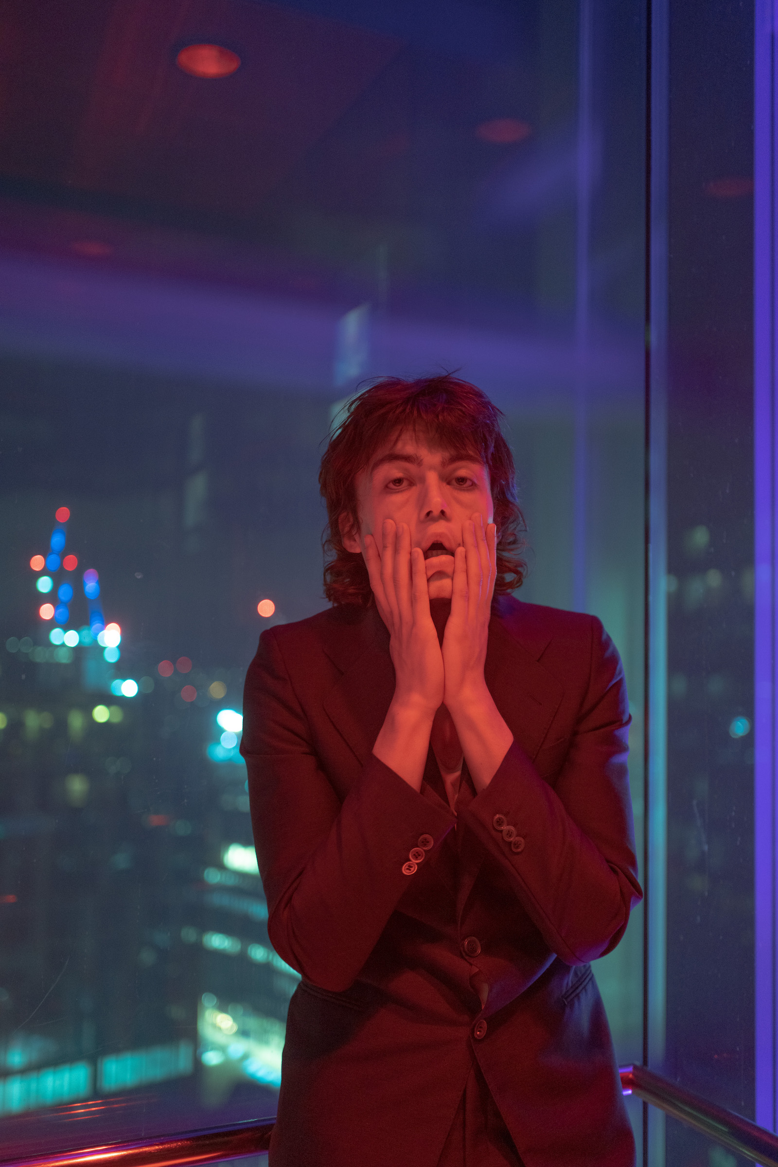At the Heron Tower after being out all night