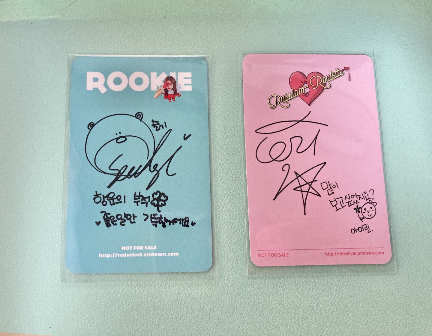 kpop red vekvet rookie russian roulette photocards
