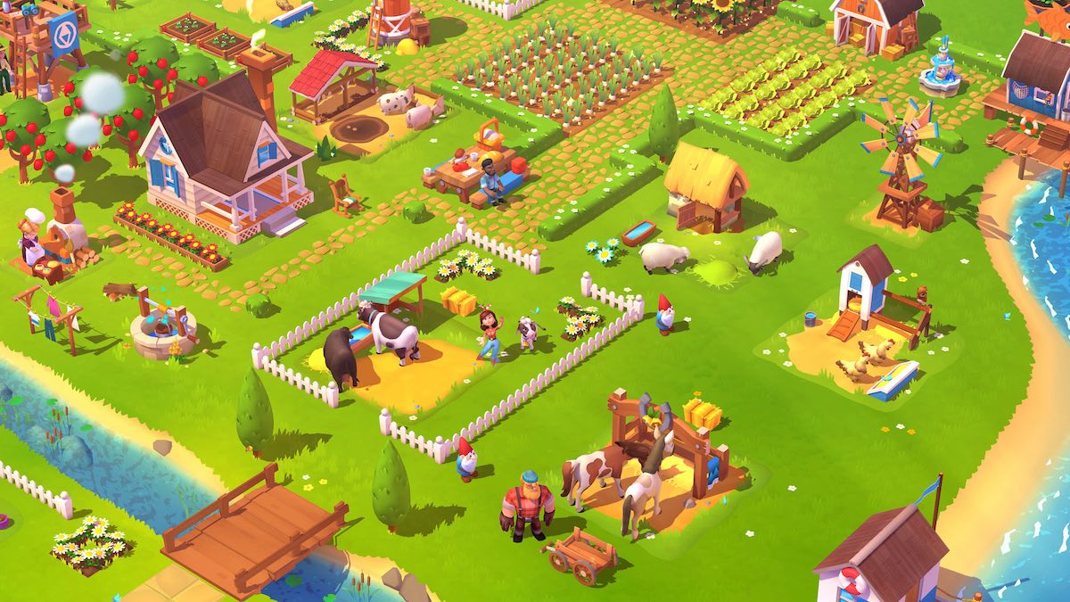 A screen shot from the video game 'FarmVille 3.' Courtesy of Zynga