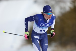 Finnish skier Remi Lindholm at the Beijing Olympics