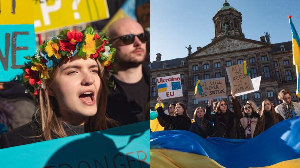 Tranen, zorgen en vastberadenheid bij het Oekraïne-protest op de Dam