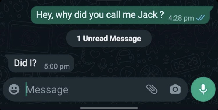 Mum's answer,