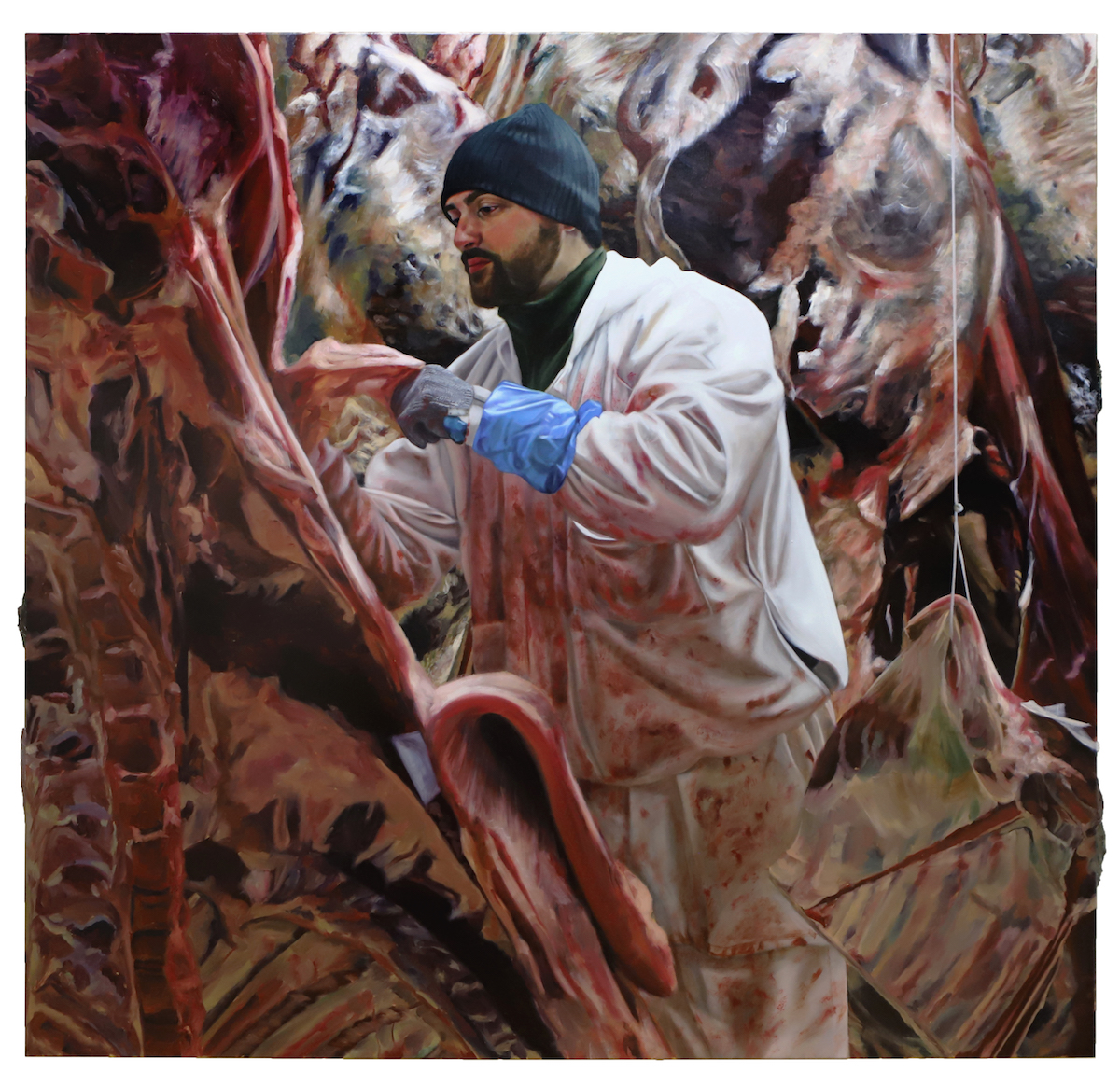 „Louchebem”, 2021, ulei pe pânză, 115x115 cm (Arnaud Adami)