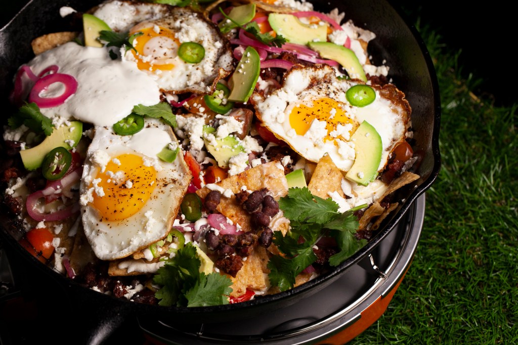 Black Bean and Chorizo Breakfast Nachos Recipe