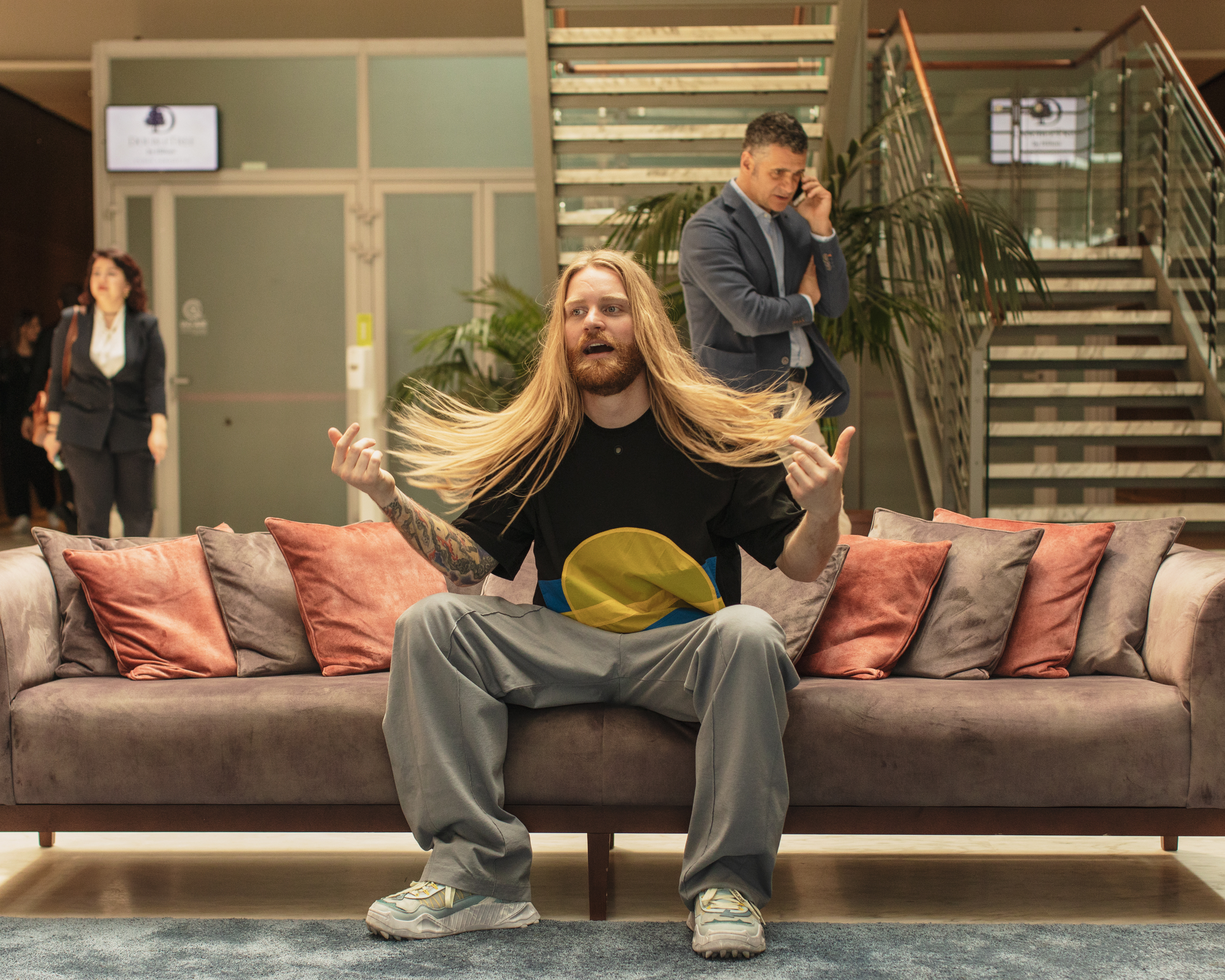 Eurovision 2022 in Turin, Italy: UK entry Sam Ryder flipping his hair