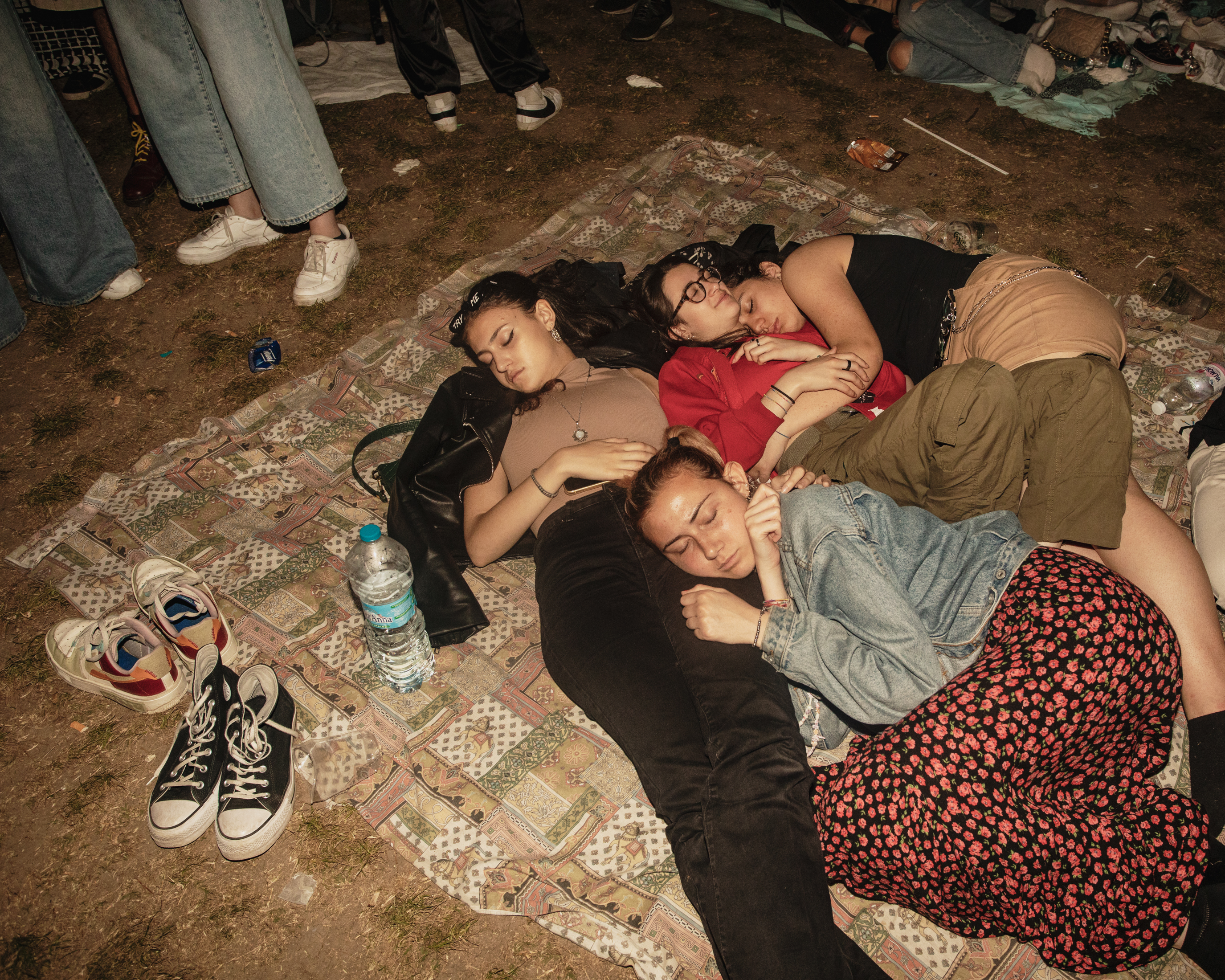 Eurovision 2022 in Turin, Italy: Fans sleeping on ground
