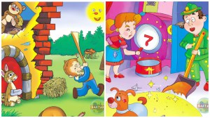 Screenshots from the AI-generated cartoon "Bartak"