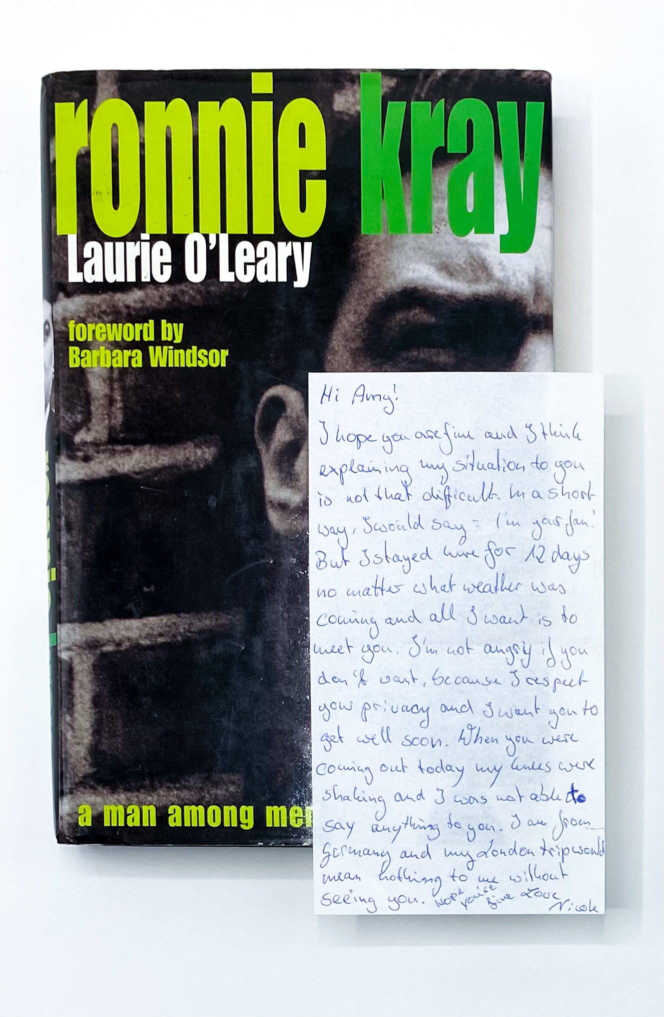 A book with an inscription