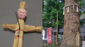 Boneka Jerami untuk Menyantet Putin Marak di Kuil Shinto Jepang