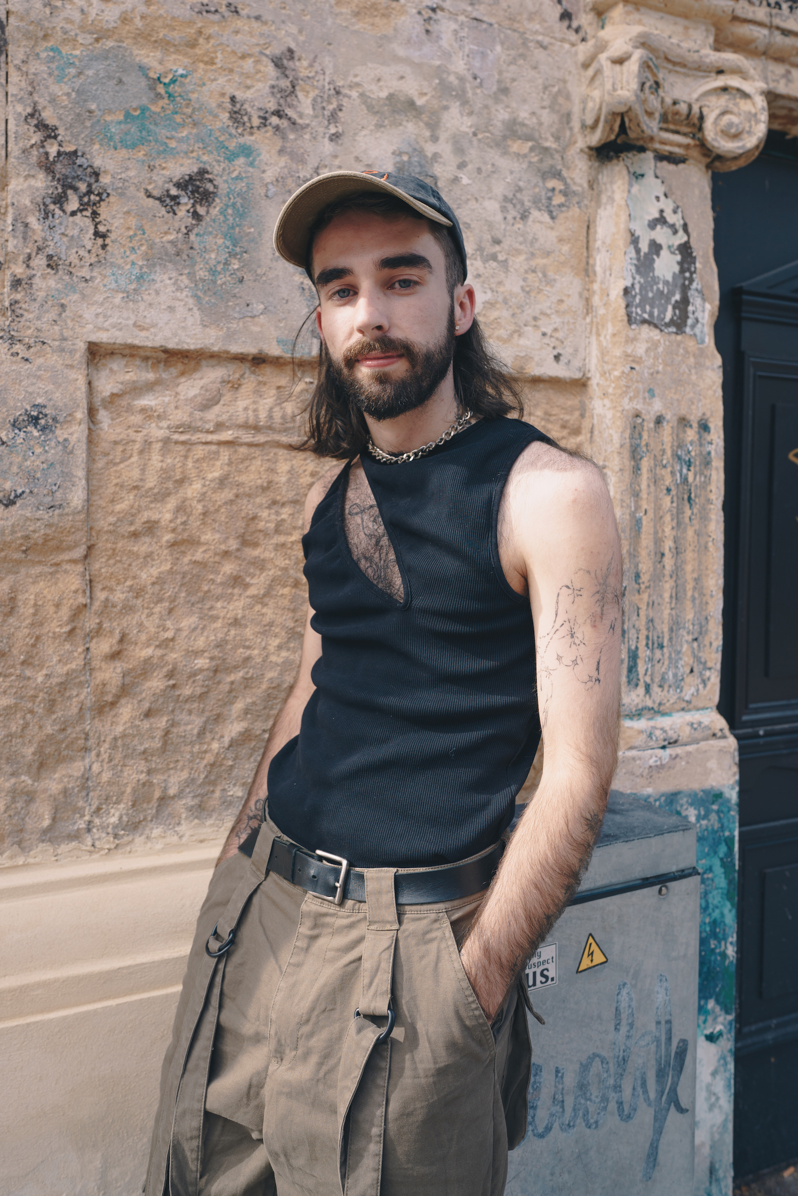 RILEY GREY, 22, outside a PC Music show