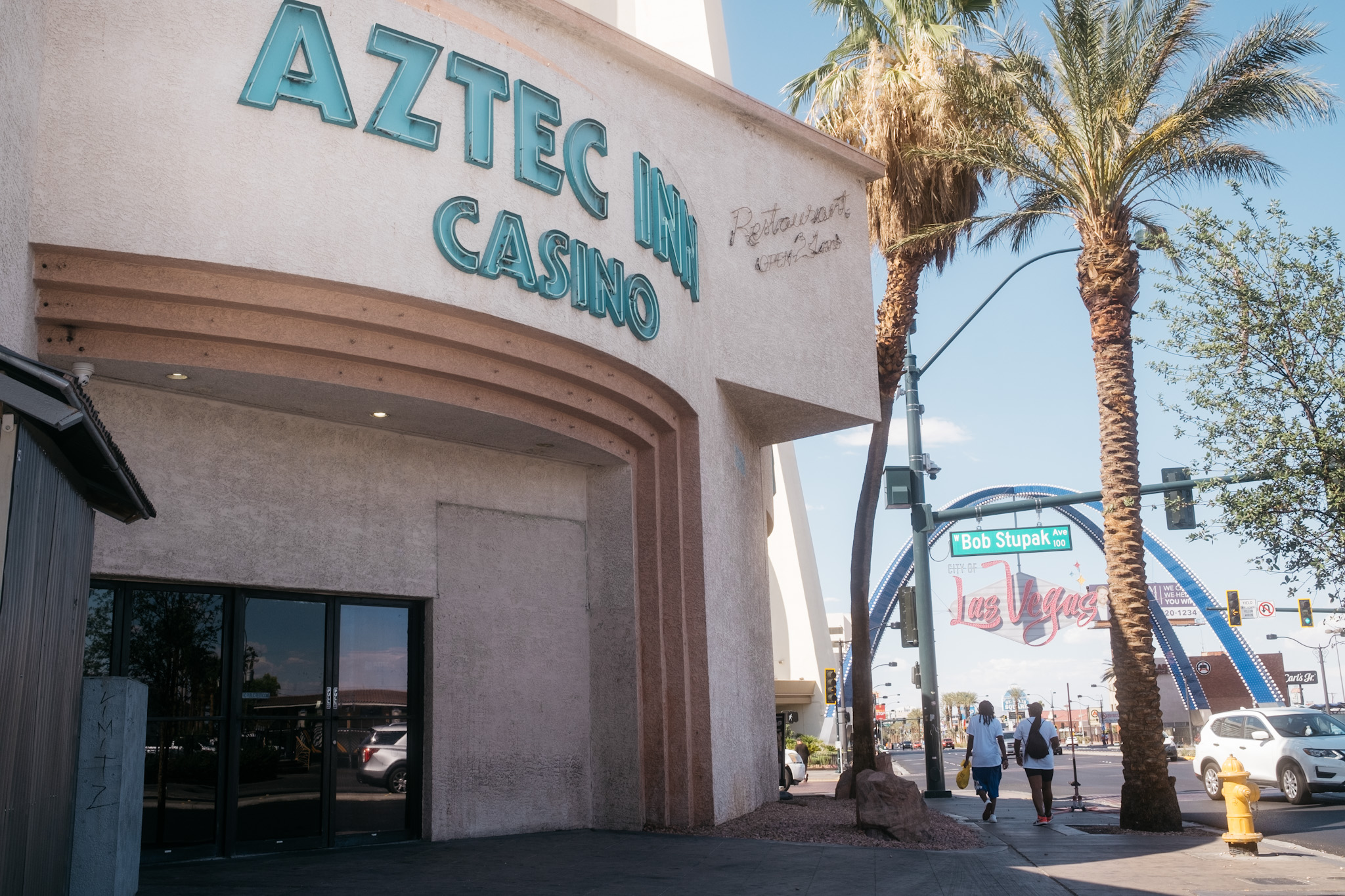 Exterior of the Aztec Inn