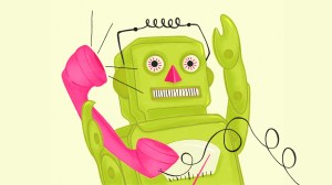 ilustrasi robot tukang spam