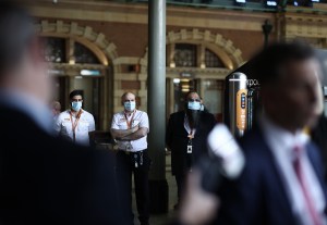 Sydney trains workers at Central station
