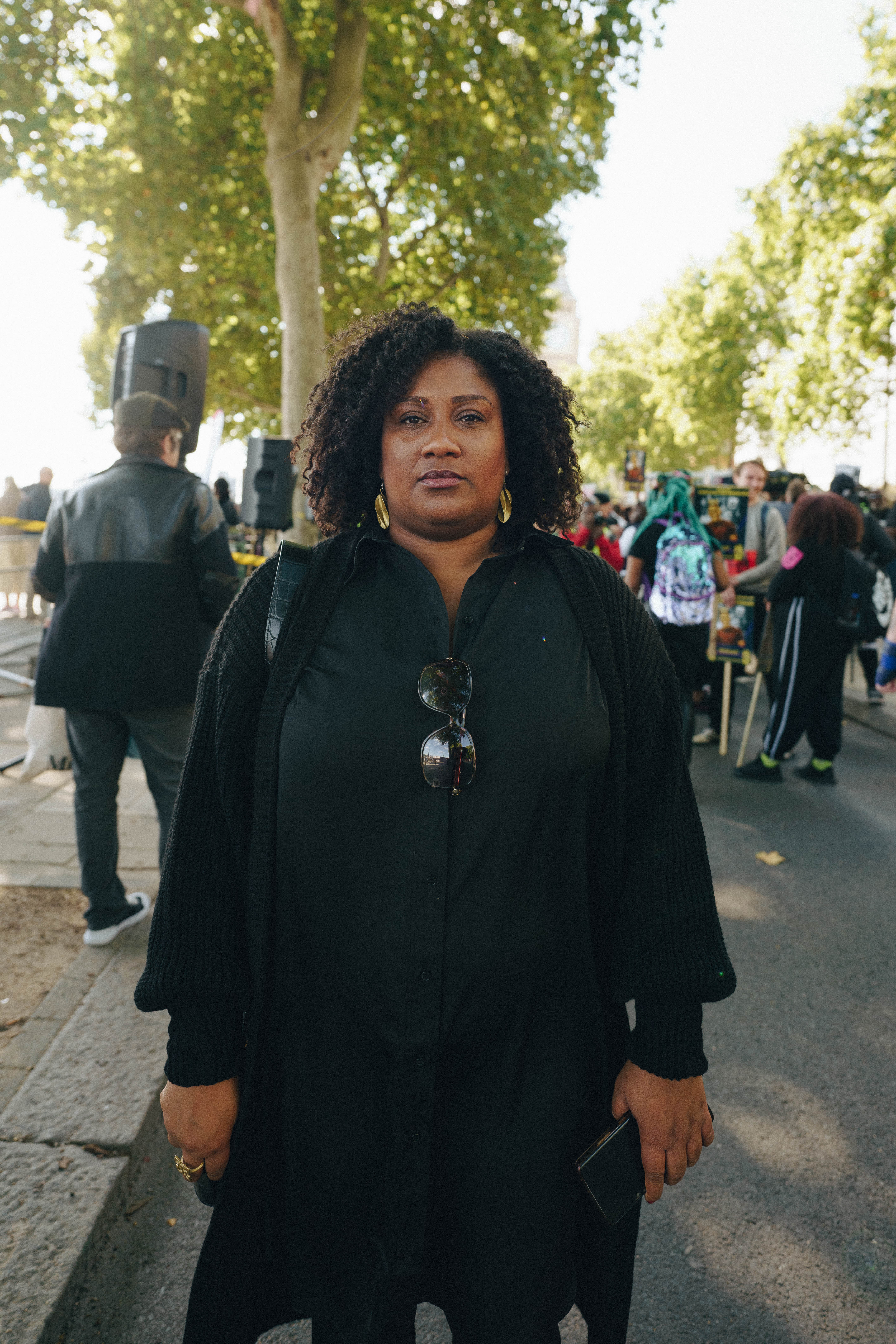 Bell Riberio-Addy MP at the Chris Kaba demonstration